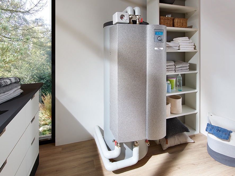 Innenliegende Wärmepumpe von Alpha Innotec