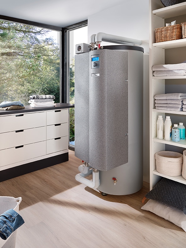 Innenliegende Wärmepumpe von Alpha Innotec